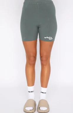 Shorts | White Fox Boutique 4th Edition Ribbed Bike Shorts Petrol green