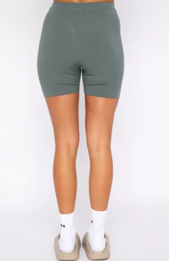 Shorts | White Fox Boutique 4th Edition Ribbed Bike Shorts Petrol green