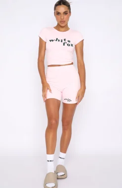 Restocked | White Fox Boutique 4th Edition Ribbed Bike Shorts Valentine pink