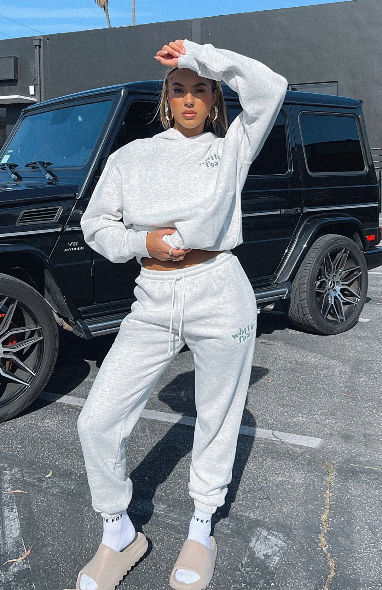 Sweatpants | White Fox Boutique 4th Edition Sweatpants Smoke grey