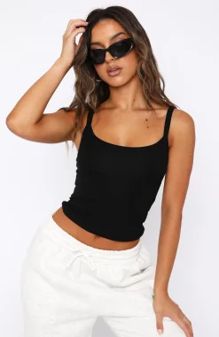 Shirts & Blouses | White Fox Boutique The Best Asset Tank black