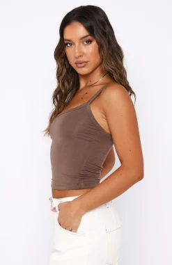 Shirts & Blouses | White Fox Boutique The Best Asset Tank Mocha brown