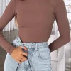 Shirts & Blouses | White Fox Boutique The Come Back Long Sleeve Bodysuit Mocha brown