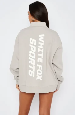 Jackets & Blazers | White Fox Boutique The Elite Zip Front Sweater Lunar grey