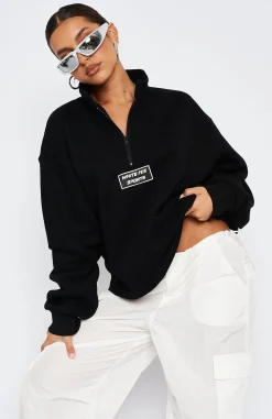 Jackets & Blazers | White Fox Boutique The Elite Zip Front Sweater black