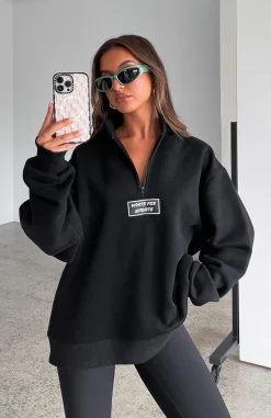 Jackets & Blazers | White Fox Boutique The Elite Zip Front Sweater black