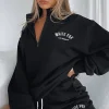 Jackets & Blazers | White Fox Boutique The Highest Demand Zip Front Sweater black