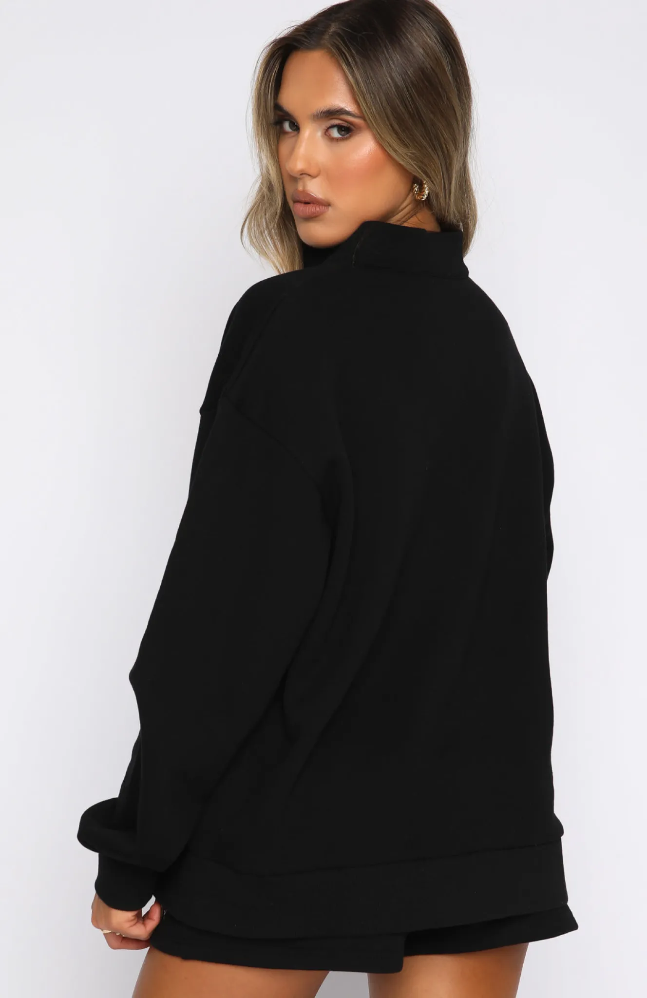 Jackets & Blazers | White Fox Boutique The Highest Demand Zip Front Sweater black