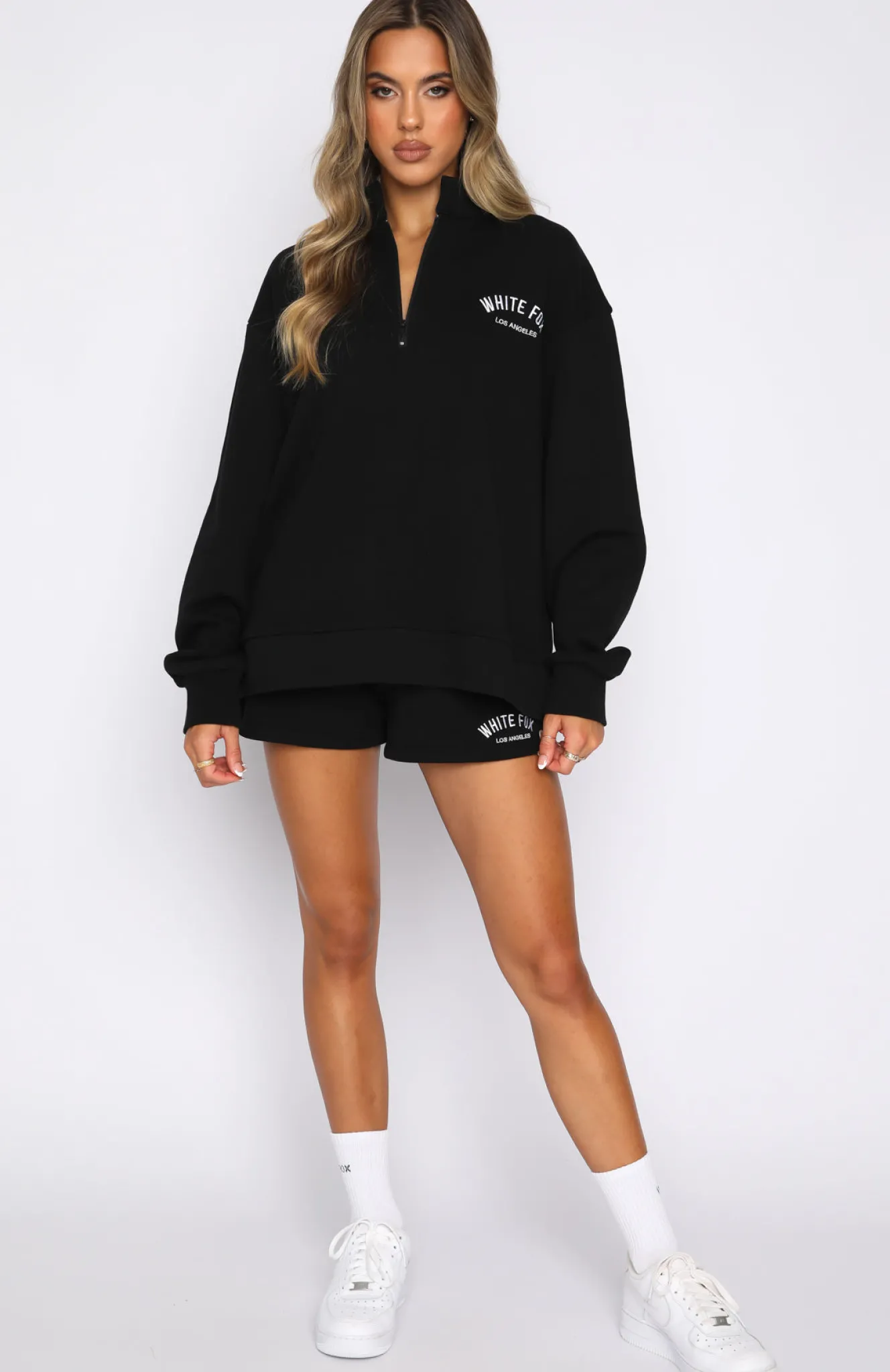 Jackets & Blazers | White Fox Boutique The Highest Demand Zip Front Sweater black