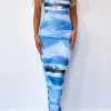 Maxi Dresses | White Fox Boutique The Lucky One Maxi Dress Ocean Spray blue