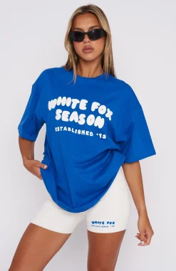 Shirts & Blouses | White Fox Boutique The Main Season Oversized Tee Electric blue