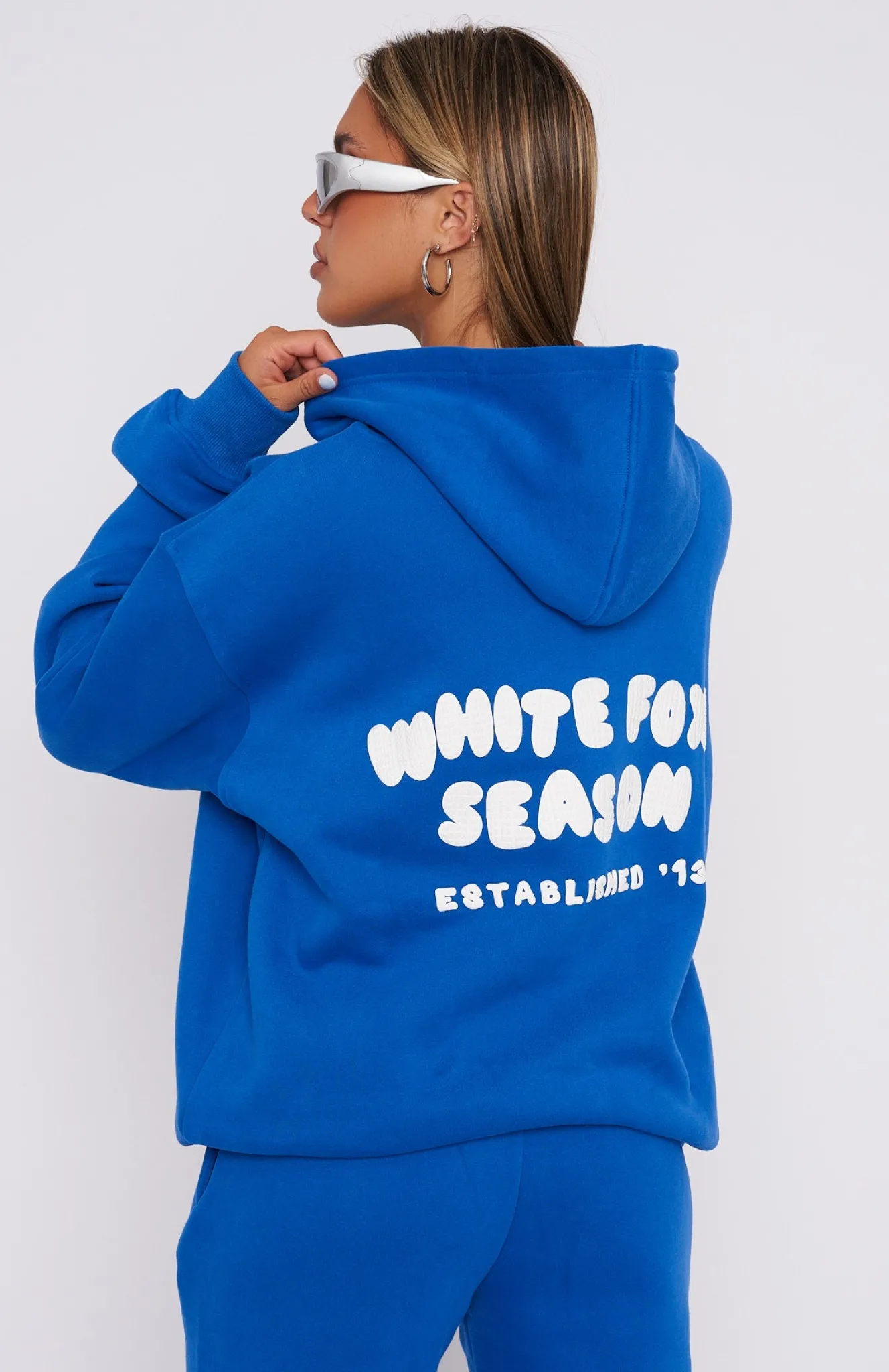 Jackets & Blazers | White Fox Boutique The Main Season Oversized Hoodie Electric blue