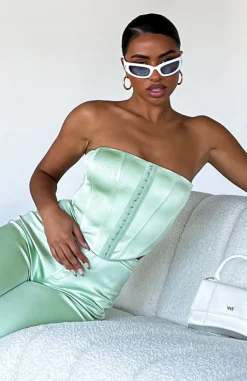 Shirts & Blouses | White Fox Boutique The New Look Bustier Sage green