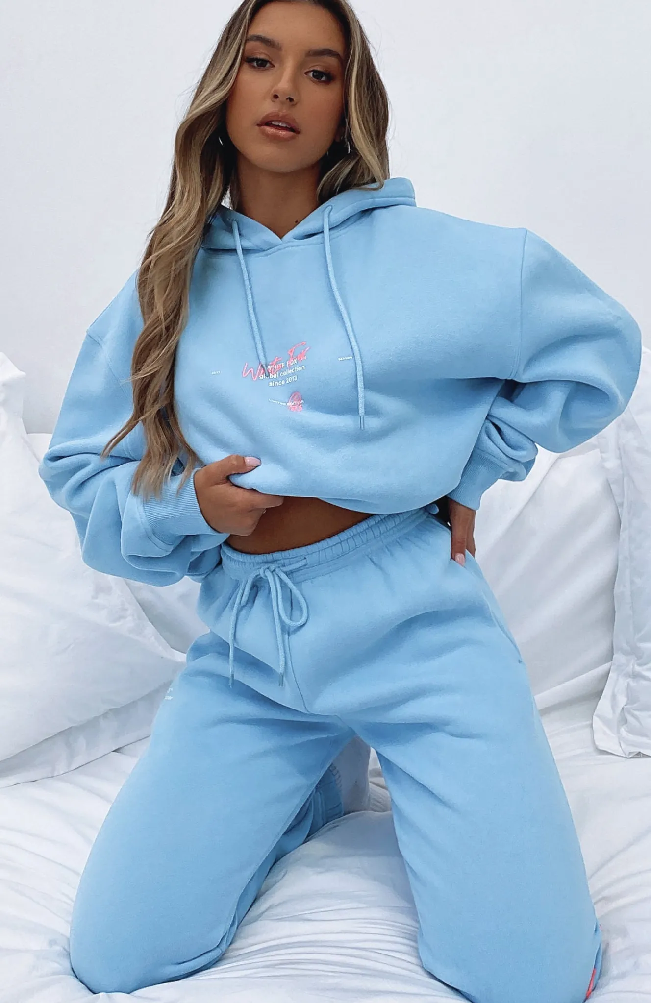 Jackets & Blazers | White Fox Boutique The New Way Hoodie Baby blue