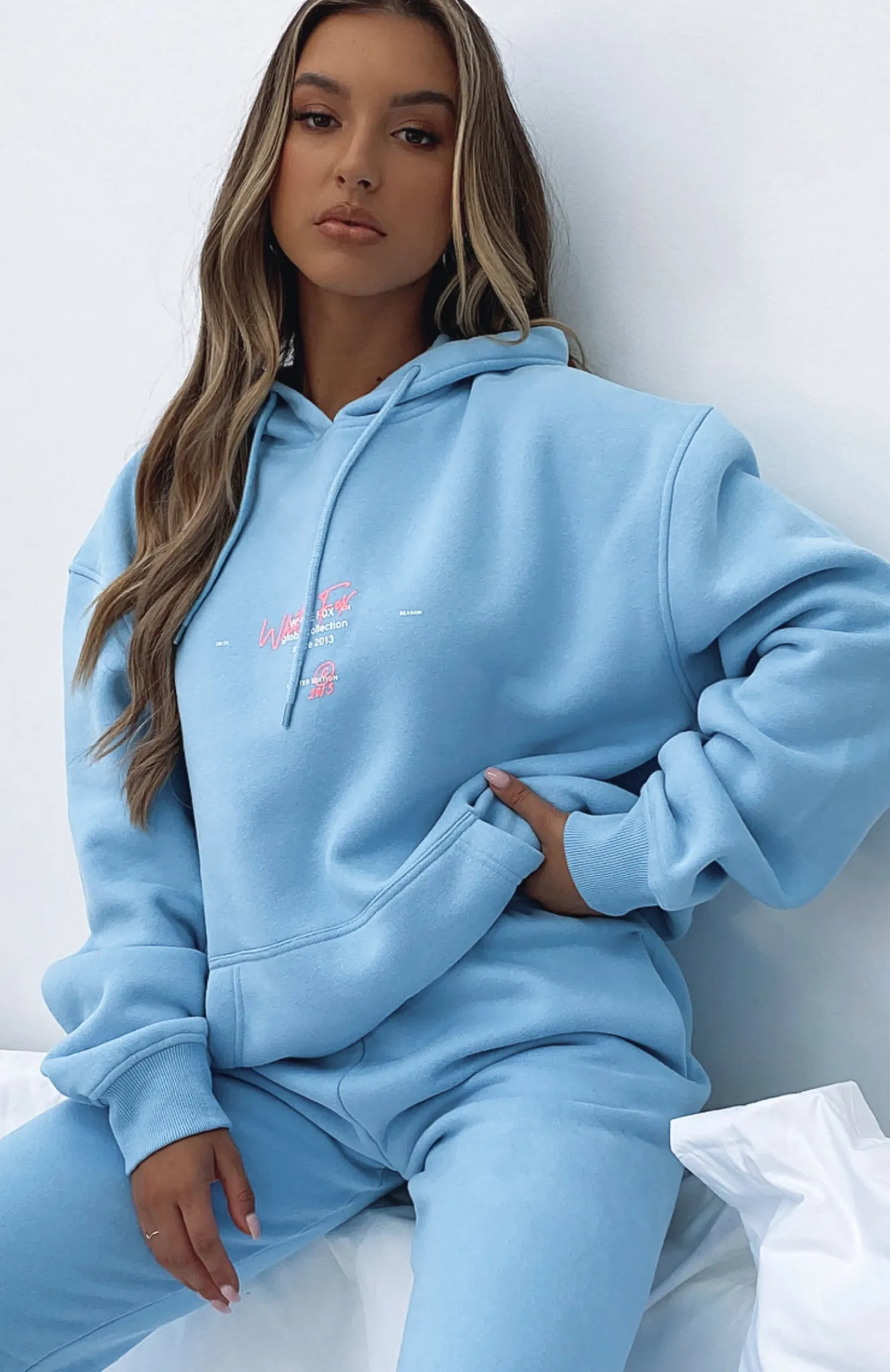 Jackets & Blazers | White Fox Boutique The New Way Hoodie Baby blue