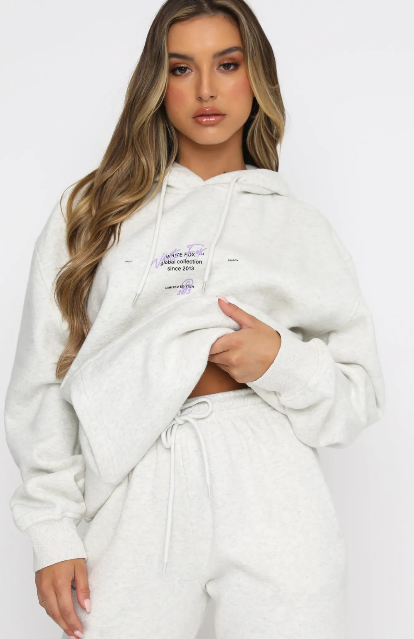 Jackets & Blazers | White Fox Boutique The New Way Hoodie Marle grey