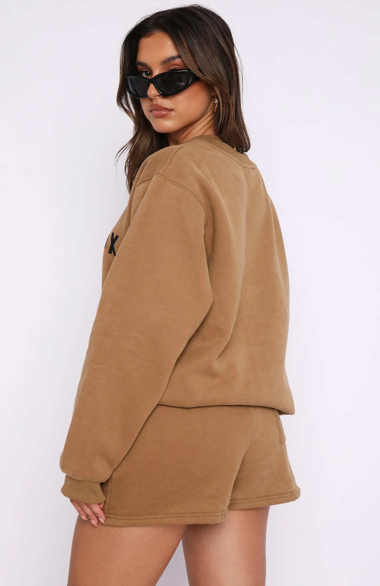 Shorts | White Fox Boutique The Next Level Lounge Shorts Tan brown
