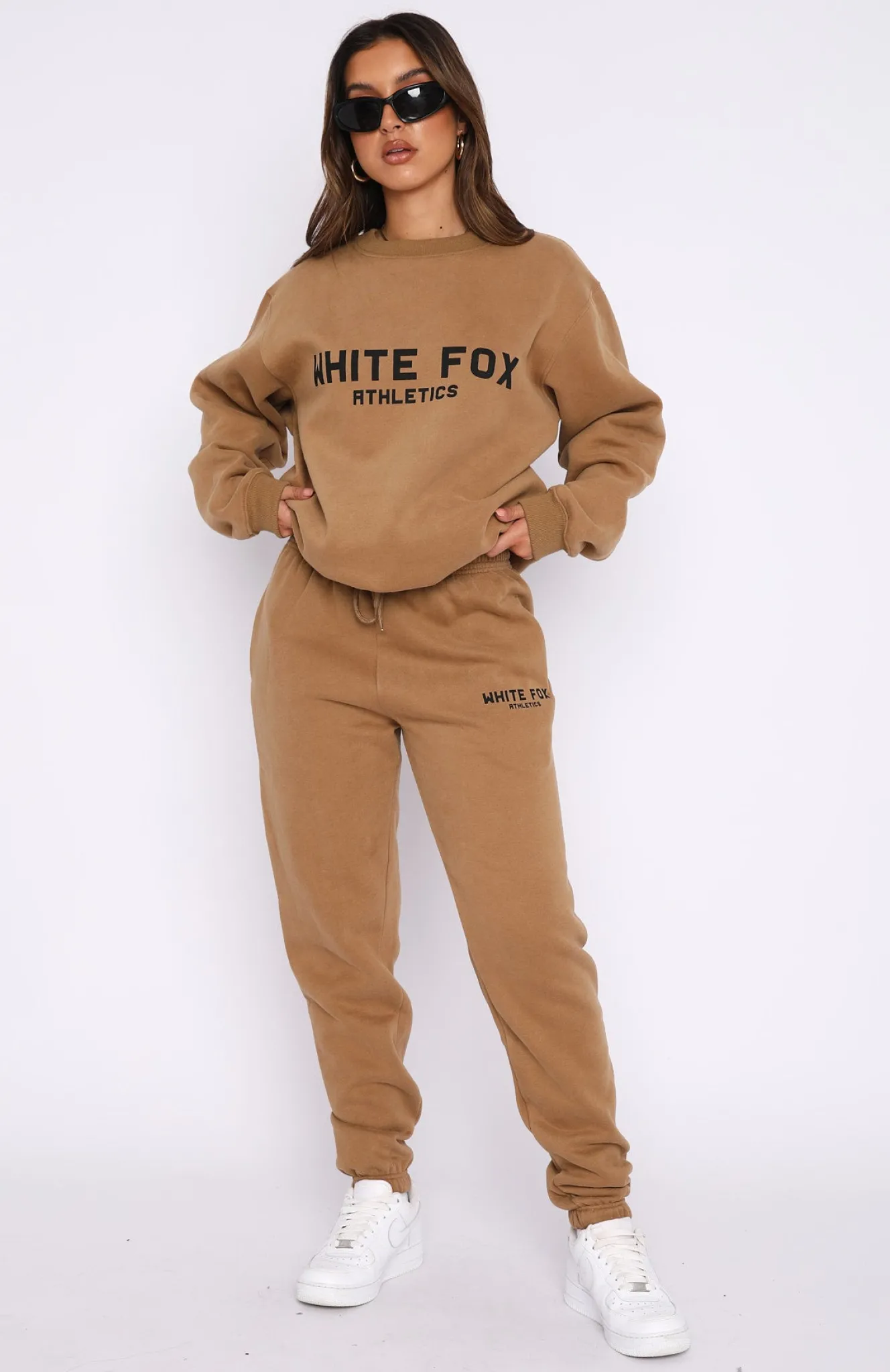 Sweatpants | White Fox Boutique The Next Level Sweatpants Tan brown