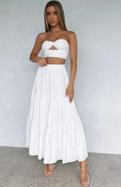 Restocked | White Fox Boutique The One's You Love Maxi Set white