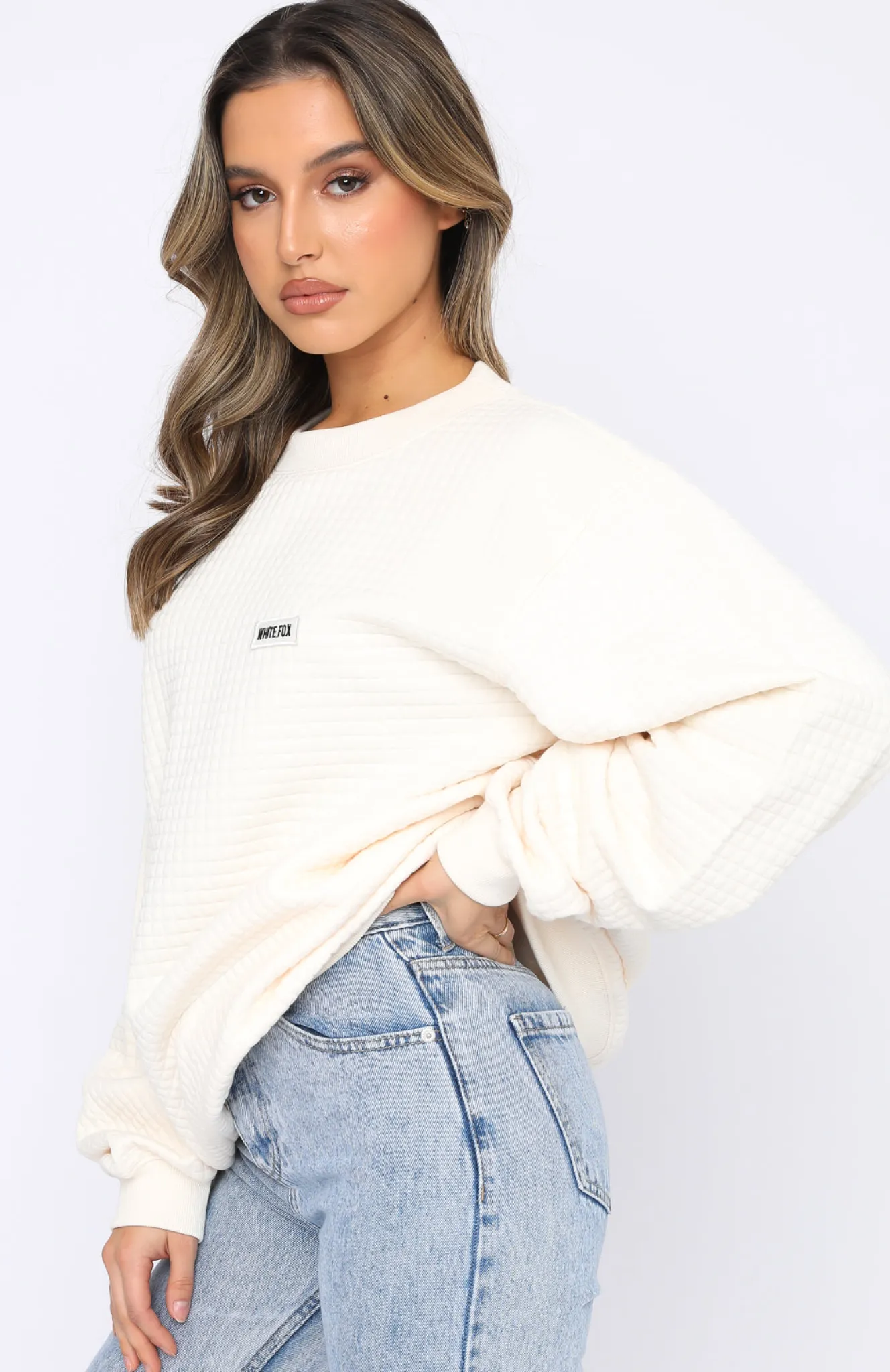 Jackets & Blazers | White Fox Boutique The Way Home Sweater Cream nude