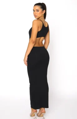 Restocked | White Fox Boutique These Words Maxi Dress black