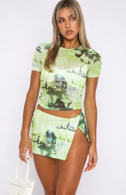 Shirts & Blouses | White Fox Boutique Think Big Crop Viridescent green