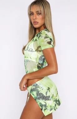 Shirts & Blouses | White Fox Boutique Think Big Crop Viridescent green