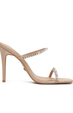 Heels | White Fox Boutique Tiana Mules Suede nude