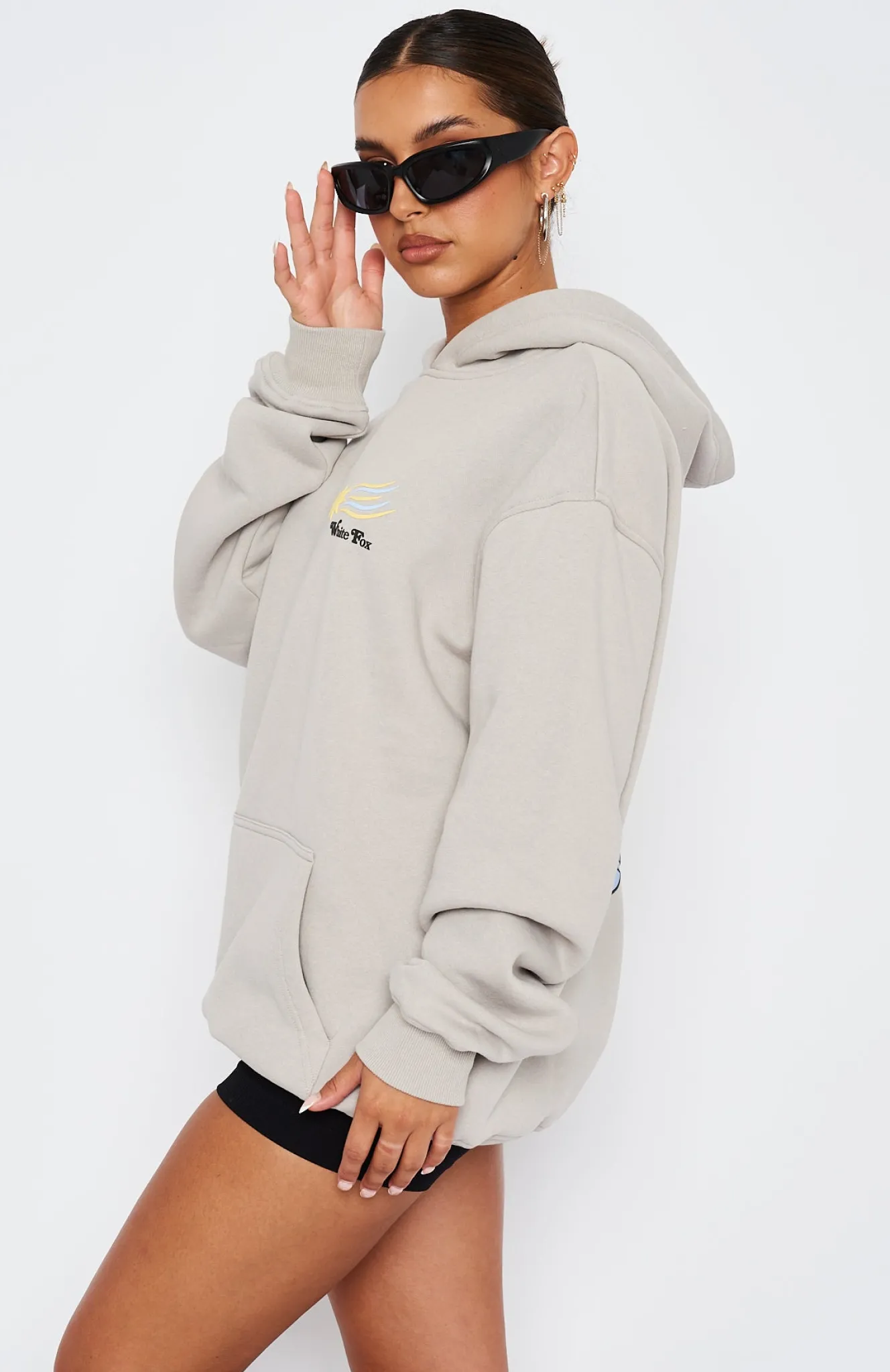 Jackets & Blazers | White Fox Boutique To The Moon Oversized Hoodie Lunar grey