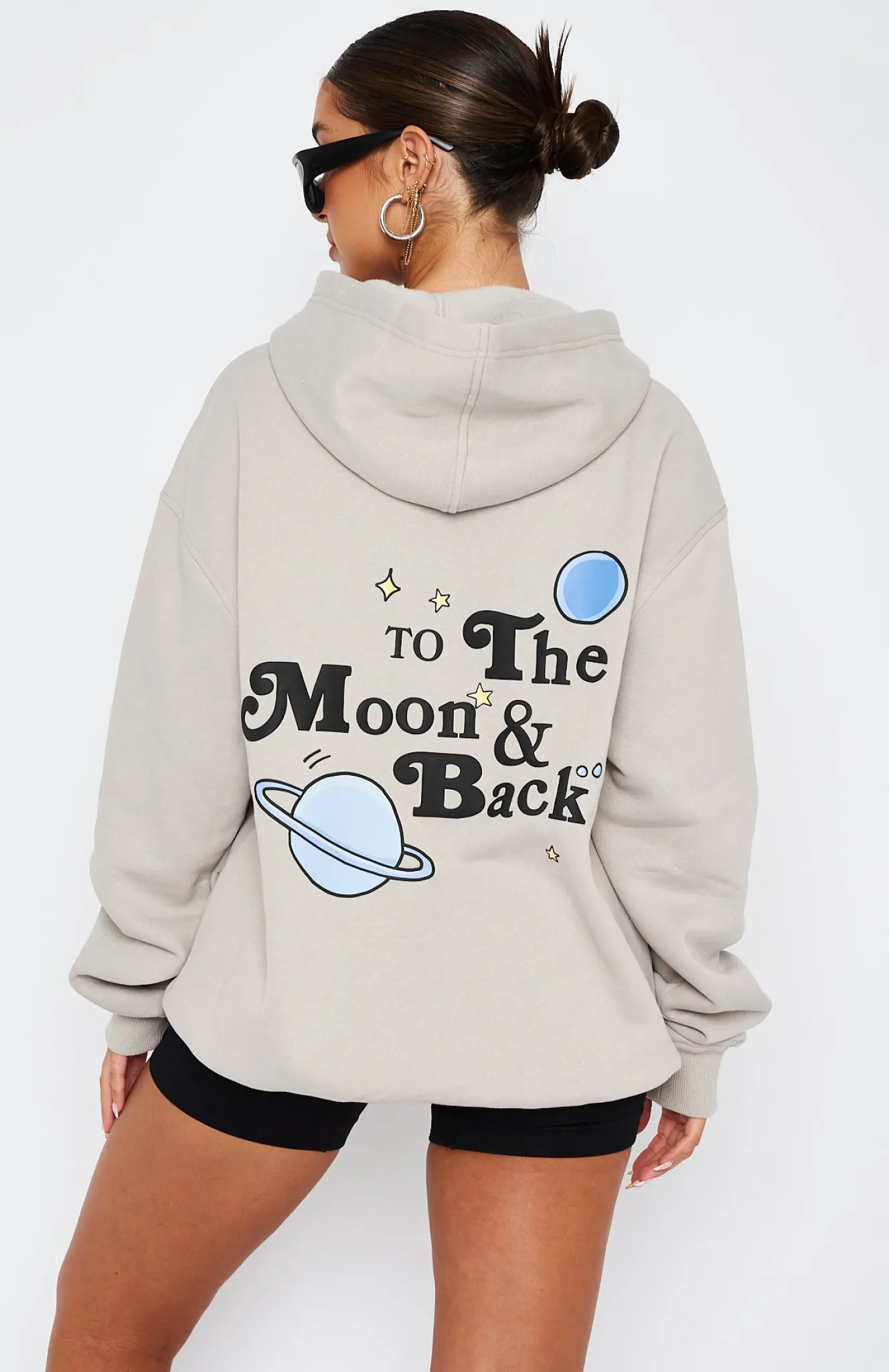 Jackets & Blazers | White Fox Boutique To The Moon Oversized Hoodie Lunar grey