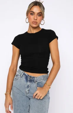 Shirts & Blouses | White Fox Boutique Too Blessed Tee black