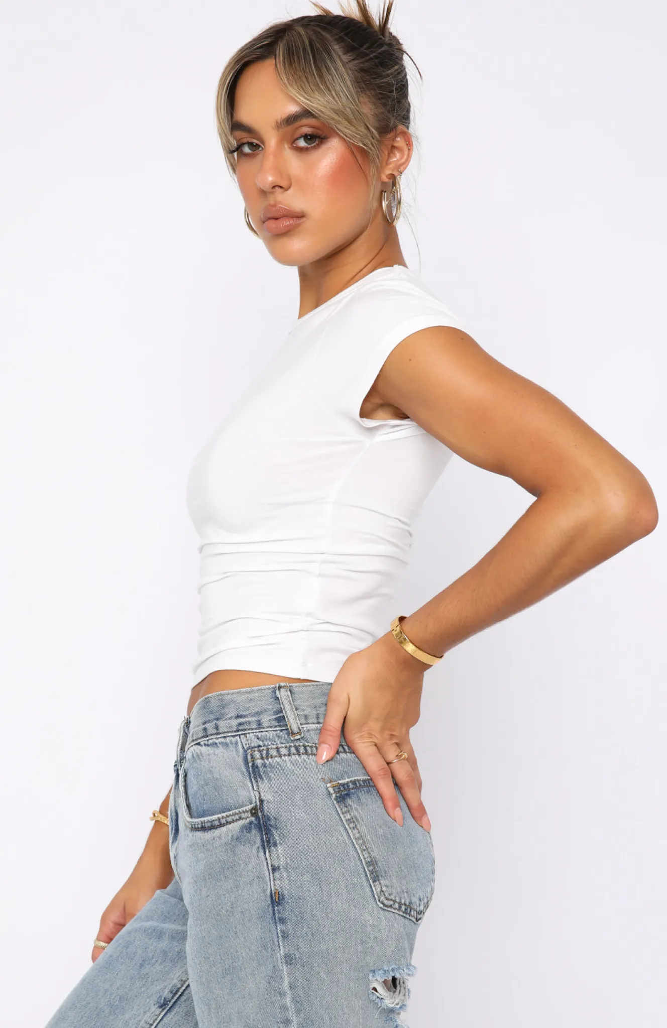 Shirts & Blouses | White Fox Boutique Too Blessed Tee white