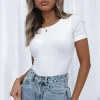 Shirts & Blouses | White Fox Boutique Too Good To Be True Bodysuit white