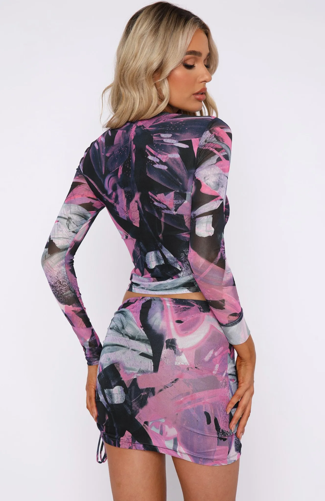 Restocked | White Fox Boutique Top Prize Mini Skirt Flash pink