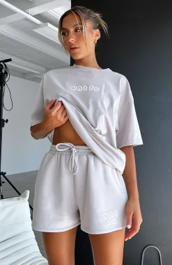 Pants | White Fox Boutique Top Tier Lounge Shorts Lunar grey