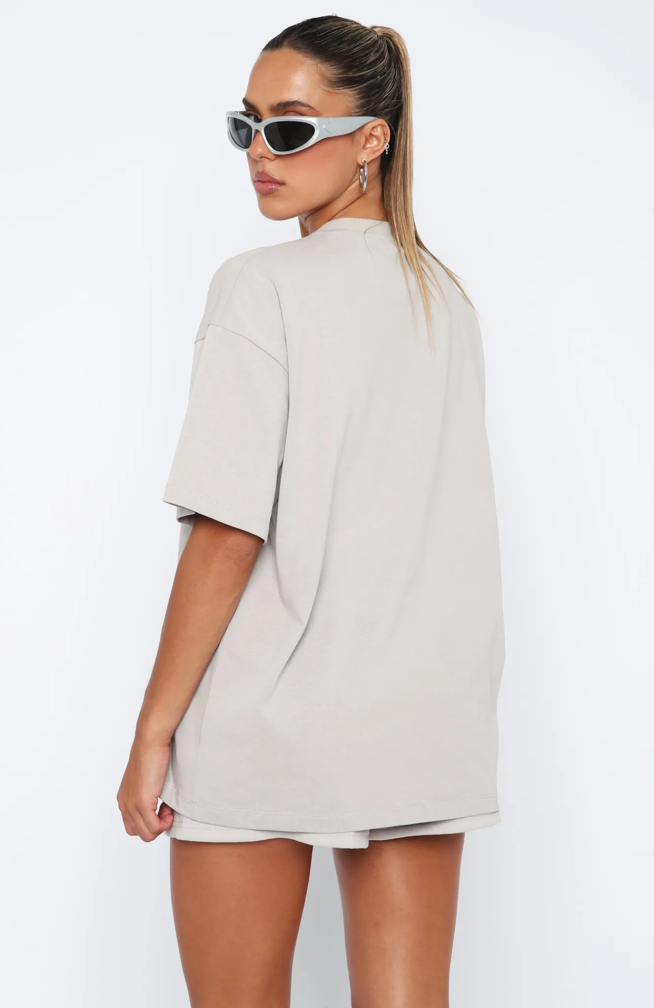 Pants | White Fox Boutique Top Tier Lounge Shorts Lunar grey