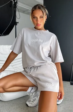 Shirts & Blouses | White Fox Boutique Top Tier Oversized Tee Lunar grey