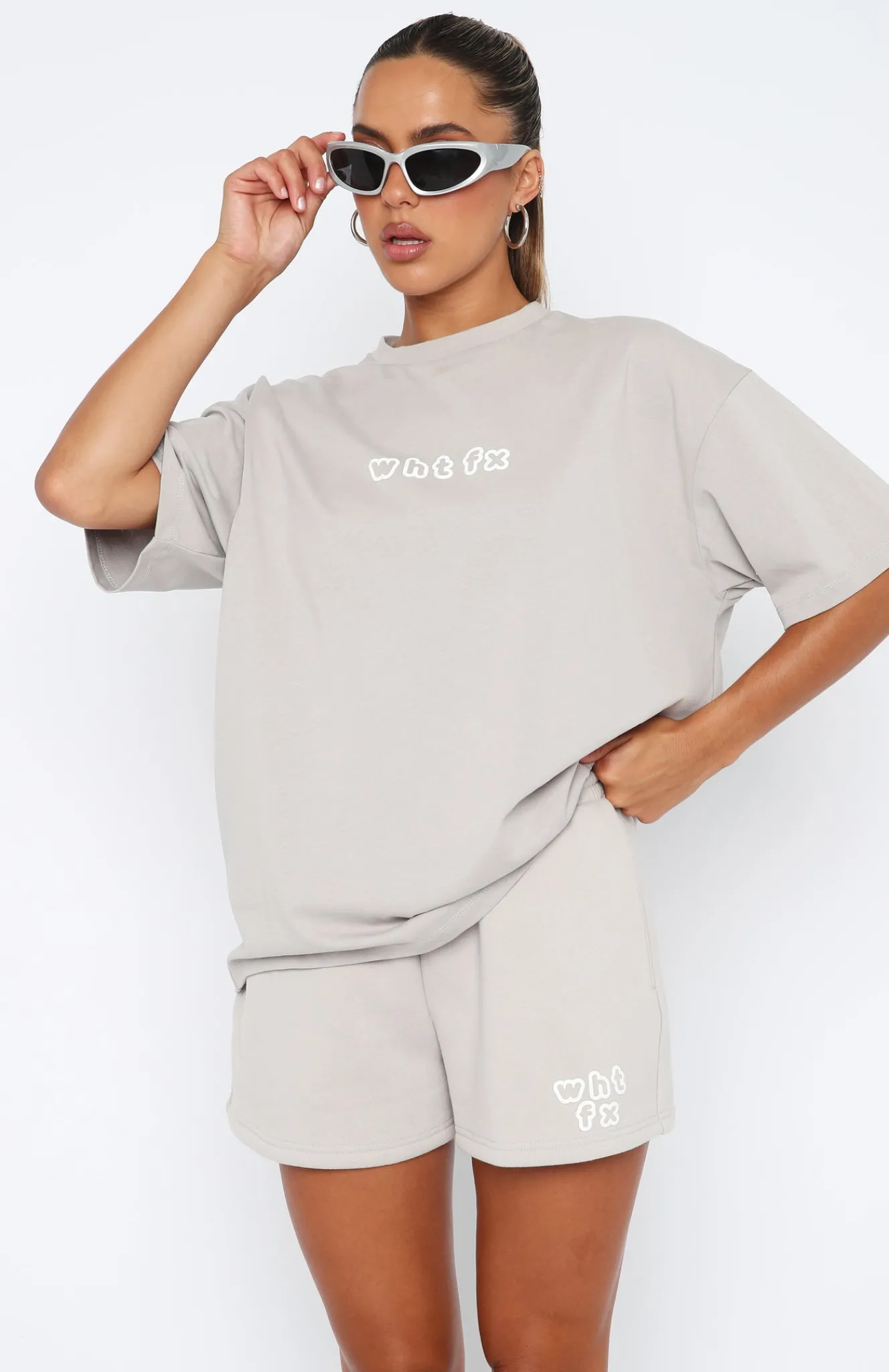 Shirts & Blouses | White Fox Boutique Top Tier Oversized Tee Lunar grey