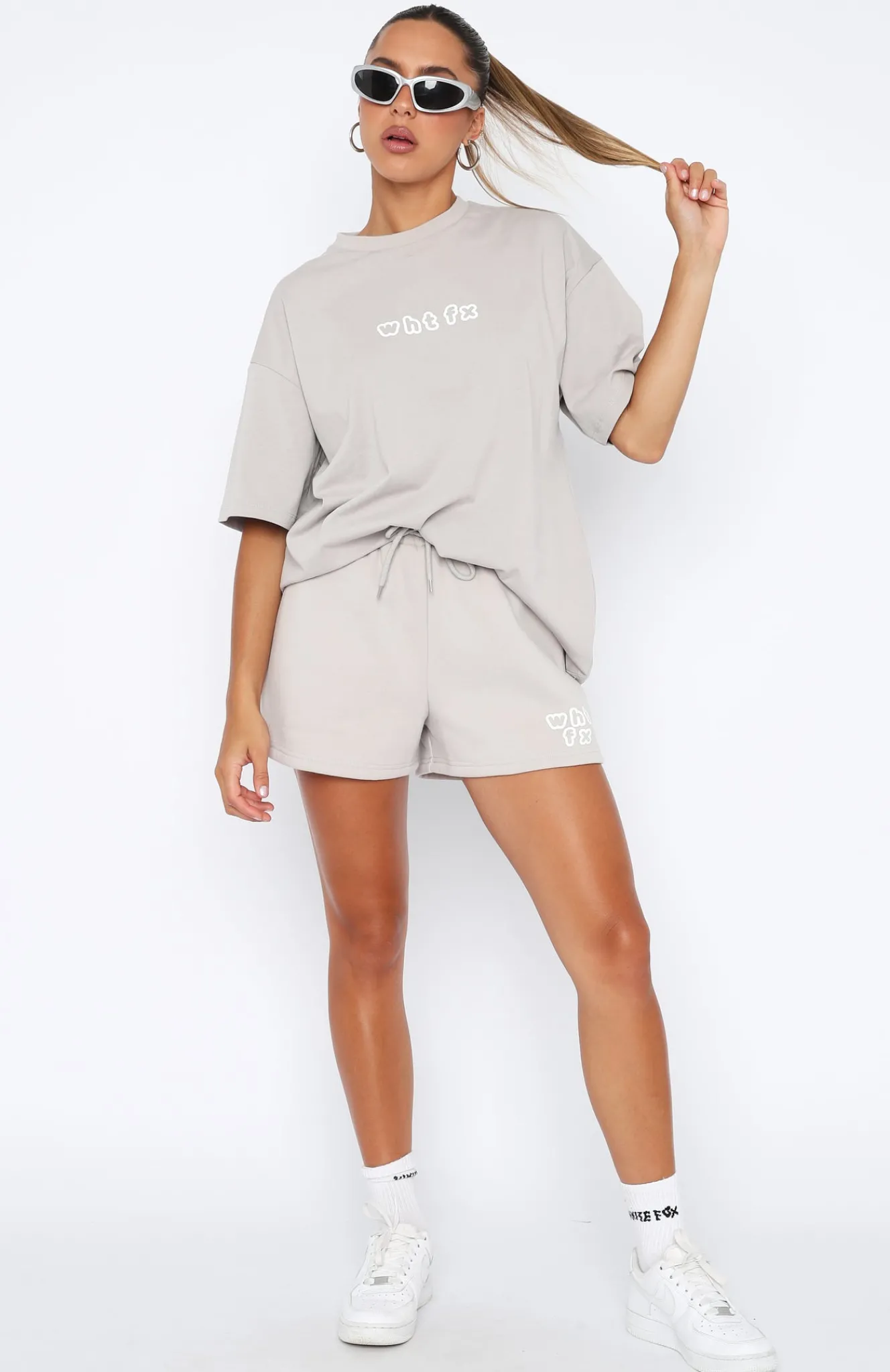 Shirts & Blouses | White Fox Boutique Top Tier Oversized Tee Lunar grey