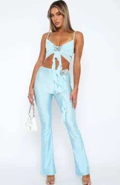 Pants | White Fox Boutique Touch The Sky Pants Baby blue