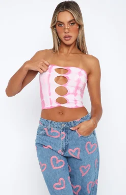 Shirts & Blouses | White Fox Boutique Toxic Love Crop Candy pink