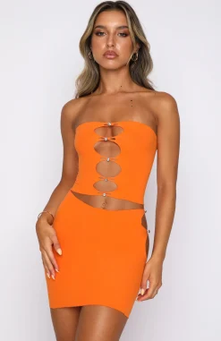 Shirts & Blouses | White Fox Boutique Triggered Crop orange