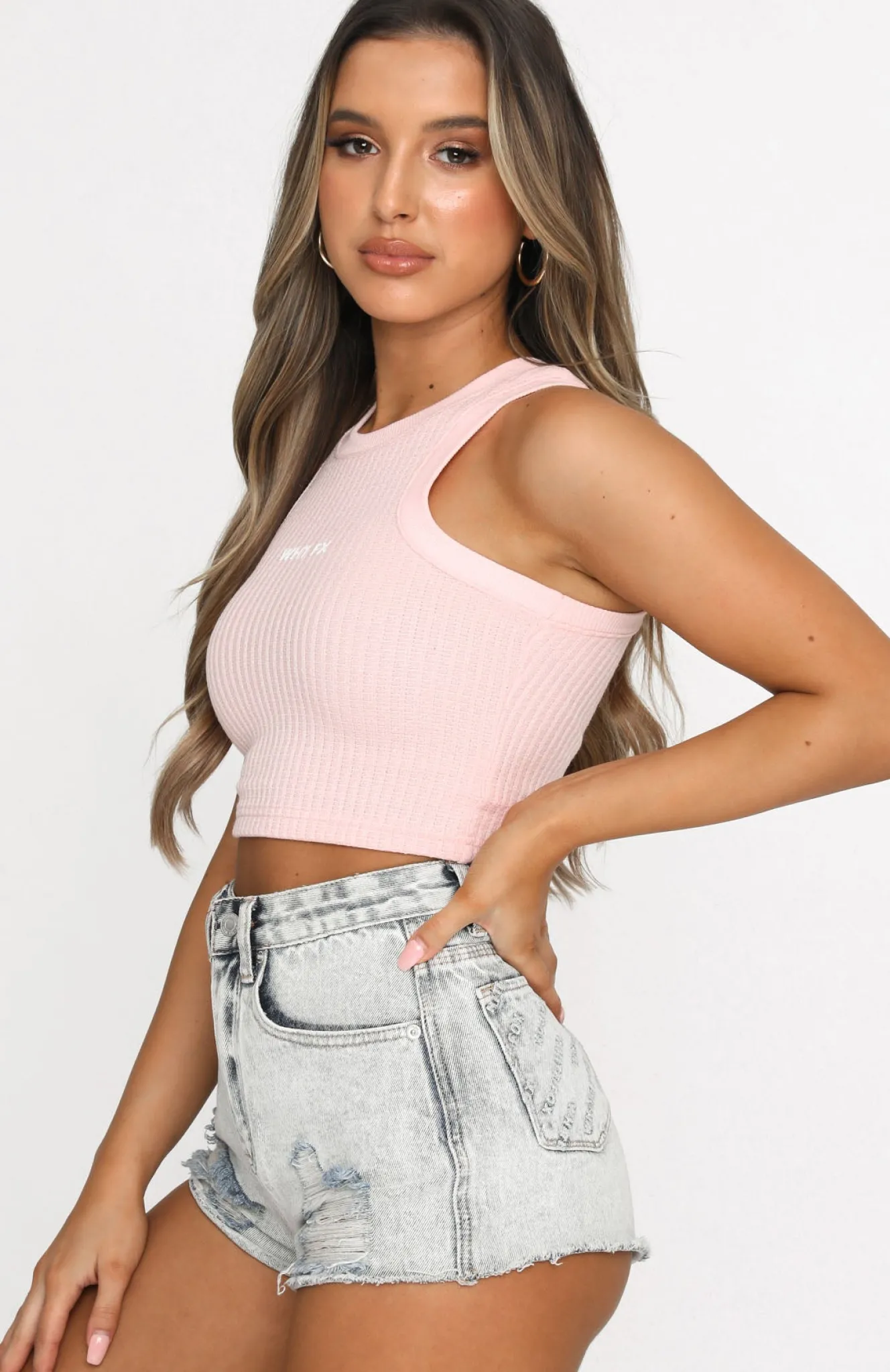 Shirts & Blouses | White Fox Boutique True Romance Crop Baby pink
