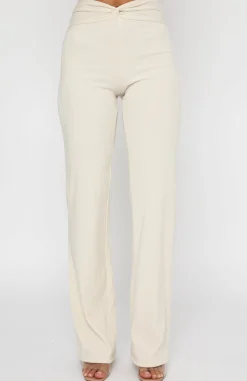 Pants | White Fox Boutique Trust Yourself Pants Oatmeal nude