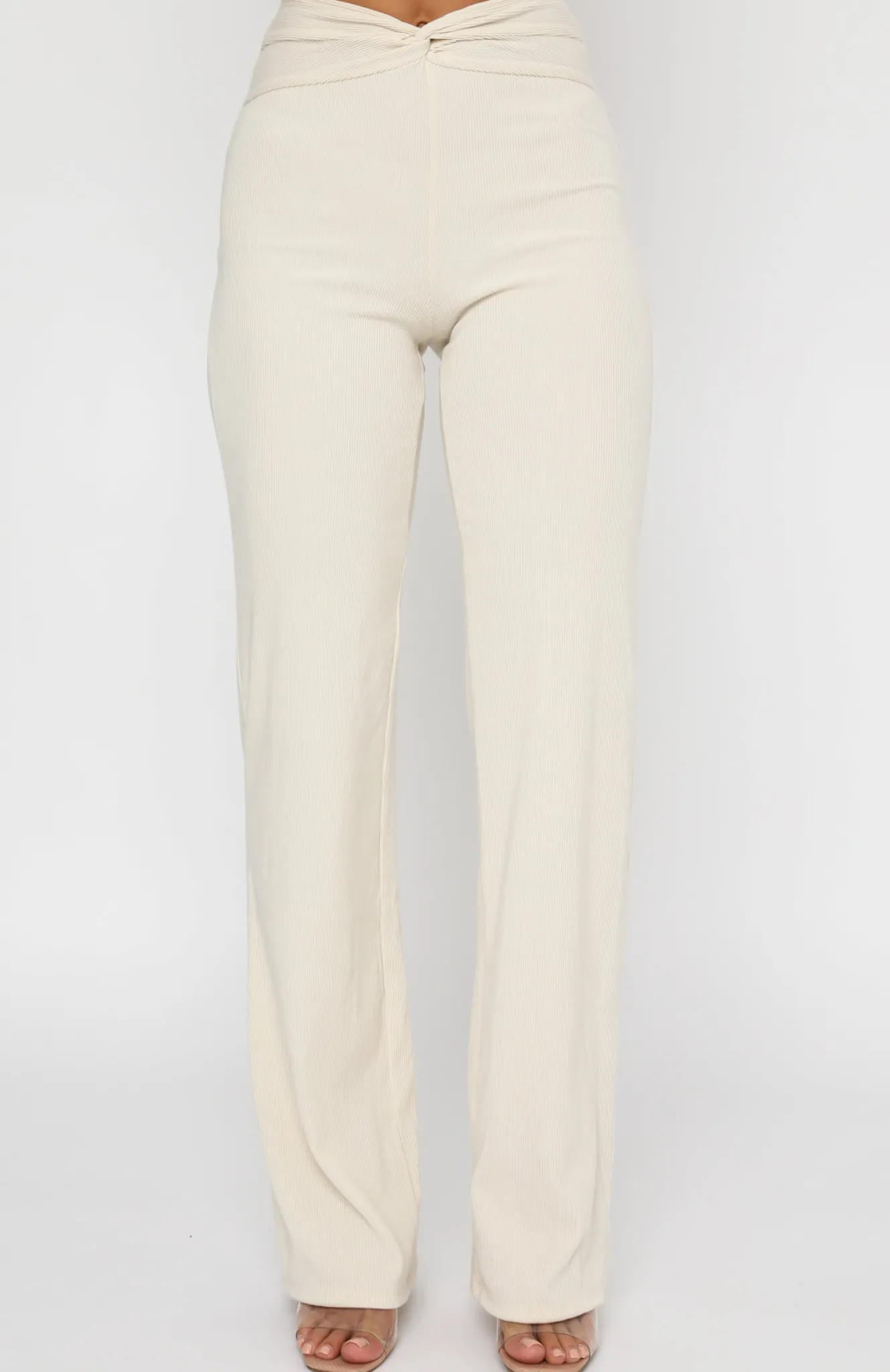 Pants | White Fox Boutique Trust Yourself Pants Oatmeal nude