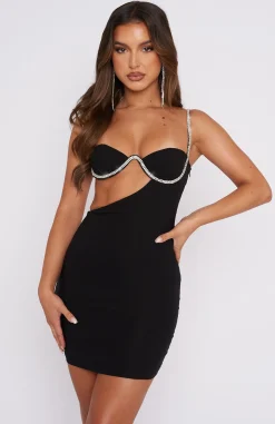Restocked | White Fox Boutique Turn Back Time Mini Dress black