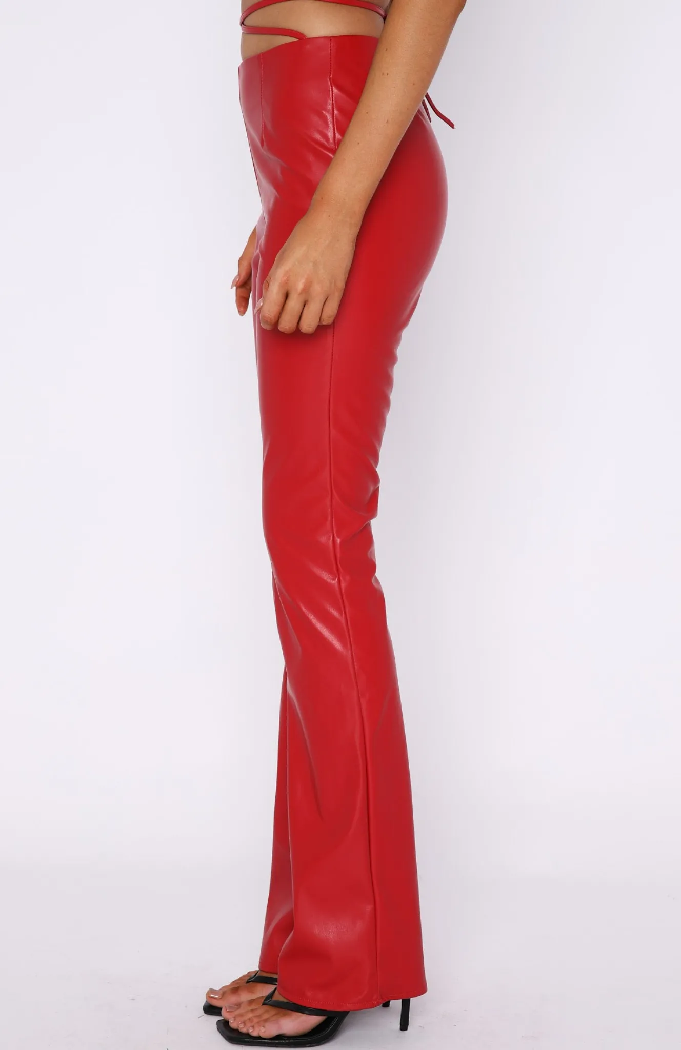 Pants | White Fox Boutique Twin Flame Pu Pants red