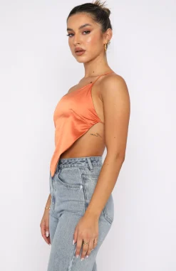 Shirts & Blouses | White Fox Boutique Under The Spotlight Crop Rust orange