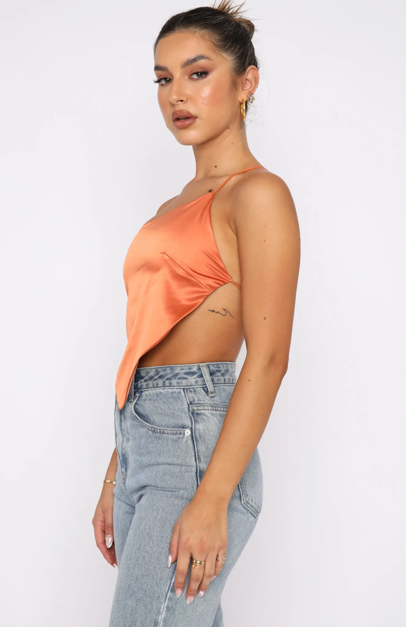 Shirts & Blouses | White Fox Boutique Under The Spotlight Crop Rust orange
