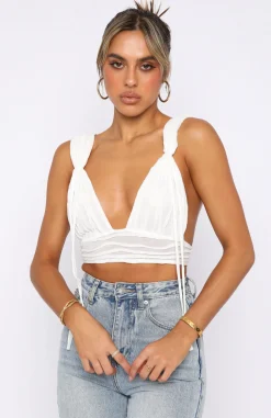 Shirts & Blouses | White Fox Boutique Undercover Model Crop white